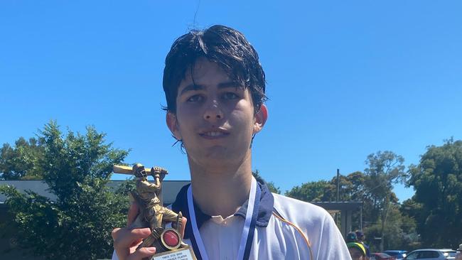 Eastern’s Xavier Tapsell was player of the match in the Jim Beitzel Shield grand final.