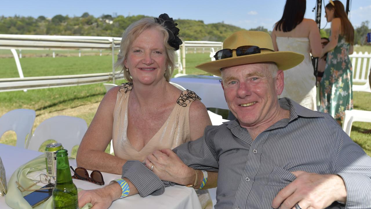 Cate and Geoffrey Sargent loving a day out at the Lismore Cup on Thursday.