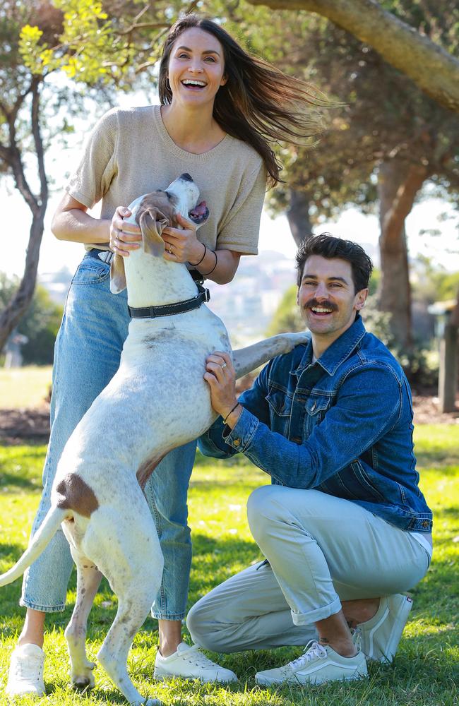 Matty J said he was glad Buster showed how perfect rescue dogs can be. Picture: Justin Lloyd