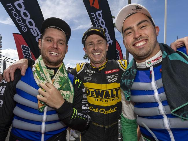 Mark Winterbottom (middle) is headed back to Tickford Racing. Picture: Supplied