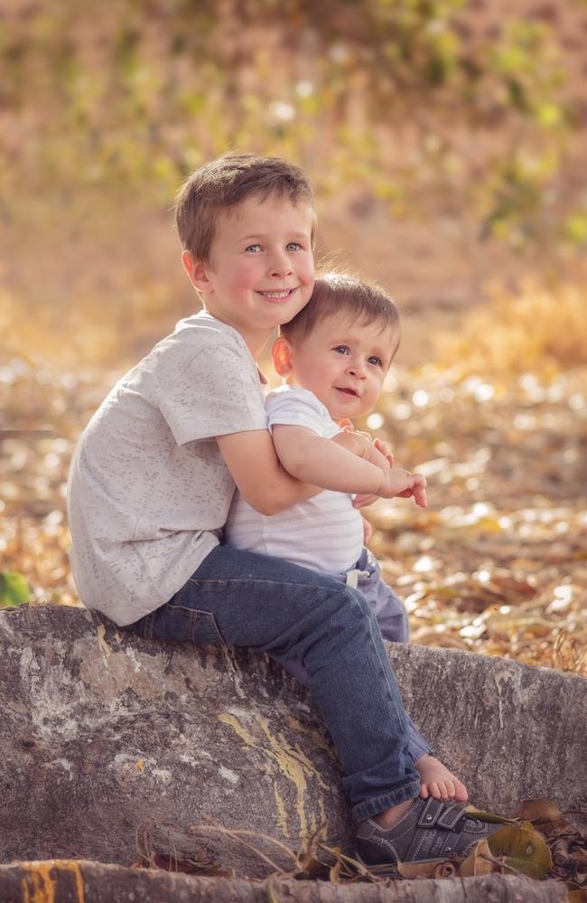 Koda Little, 4, and his brother Hunter Little, 10 months, were killed when their father Damien drove himself and them off Port Lincoln’s main wharf about 6am on January 4. Picture supplied by family