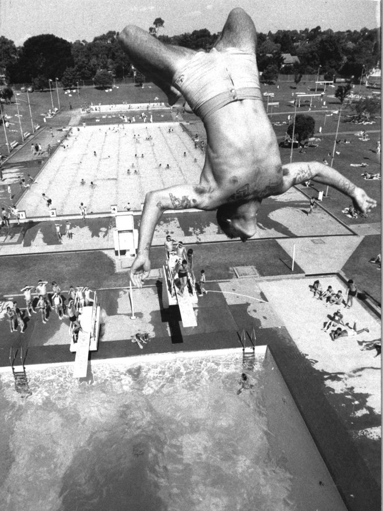 Balwyn North pool scene of fun by the locals.