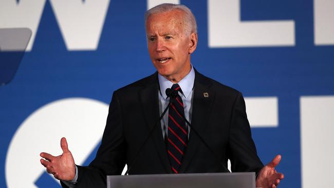 Joe Biden in Atlanta yesterday. Picture: AP