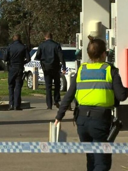 The altercation occurred around 11:45am. Picture: Nine News