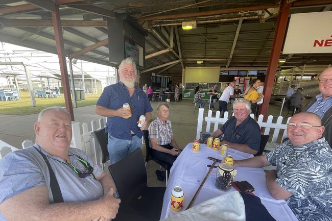 Chris Ohlson, Brad Penny, Lyn Fritz, Jeff Fritz, Craig Rohdmann and Russel Heritage enjoyed the Bundaberg Toyota Race Day on Saturday, May 13.