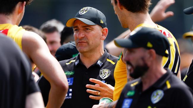 New Richmond coach Adem Yze, . (Photo by Michael Willson/AFL Photos via Getty Images)