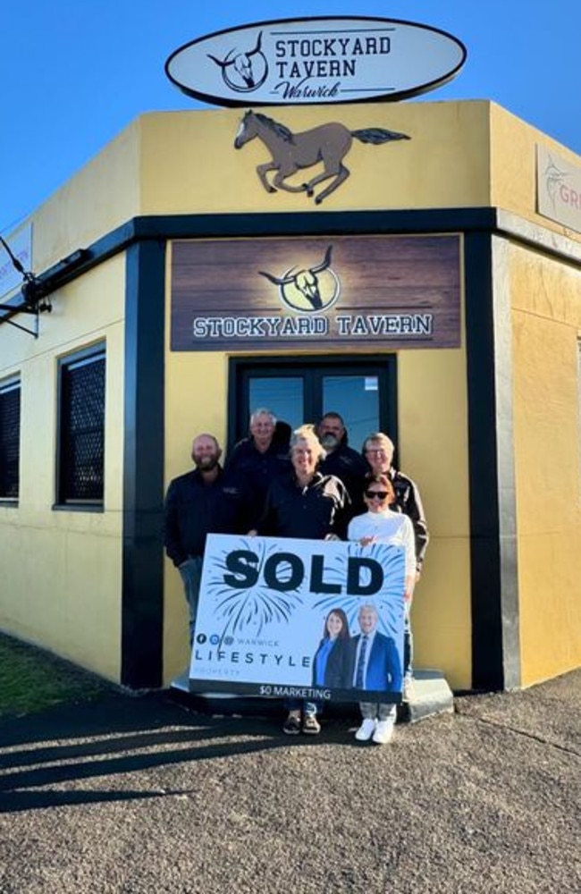 Queensland couple Jacqui and Rhys bought Warwick's Stockyard Tavern and have big plans for its future (Photo: Facebook/ Warwick Lifestyle Property)