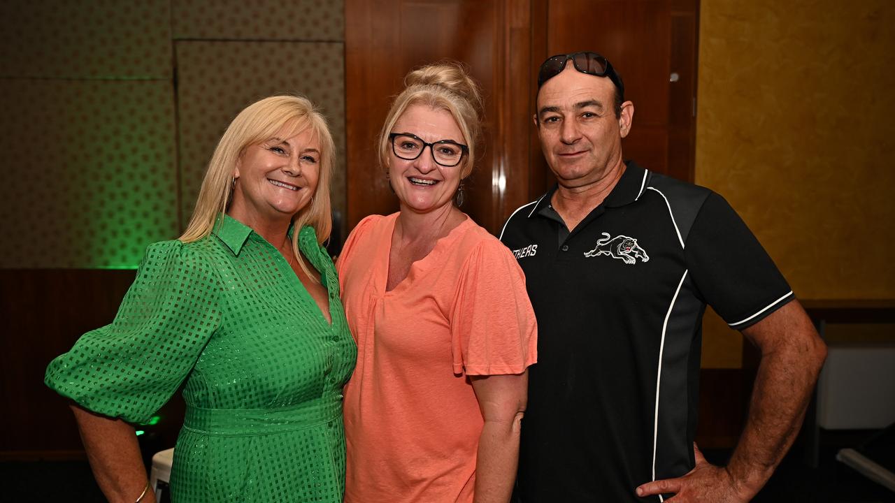 Patrica OÃ¢â&#130;¬â&#132;¢Neill, Jenny Guiffrida and Jessy Guiffrida at the 2023 Cairns Regional CouncilÃ¢â&#130;¬â&#132;¢s Australia Day Awards Ceremony. Picture Emily Barker.