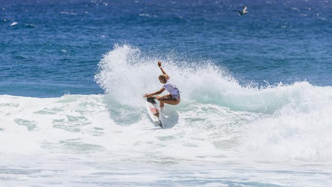 After a stellar 2022, Keira Buckpitt has kicked off 2023 in style. (Photo by Cait Miers/World Surf League)