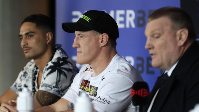 Paul Gallen looks on during a media opportunity to promote the fight . (Photo by Mark Evans/Getty Images)