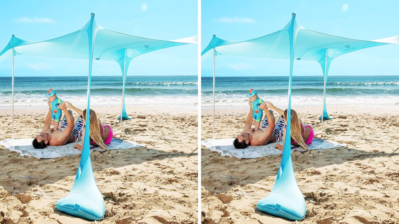 SUN NINJA Pop Up Beach Tent. Picture: Amazon Australia.