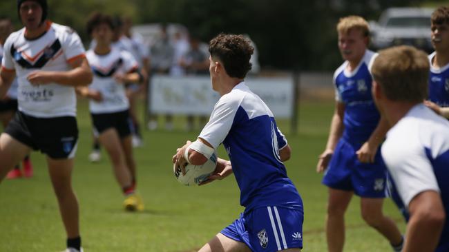 Rielly Laverty in action for the North Coast Bulldogs against the Macarthur Wests Tigers during round two of the Laurie Daley Cup at Kirkham Oval, Camden, 10 February 2024. Picture: Warren Gannon Photography