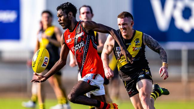 Nightcliff Tigers and Tiwi Bombers will face off in Round 14.