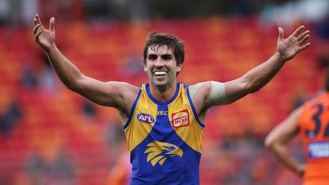 Andrew Gaff is among the reasons the Eagles top the AFL ladder. Picture. Phil Hillyard