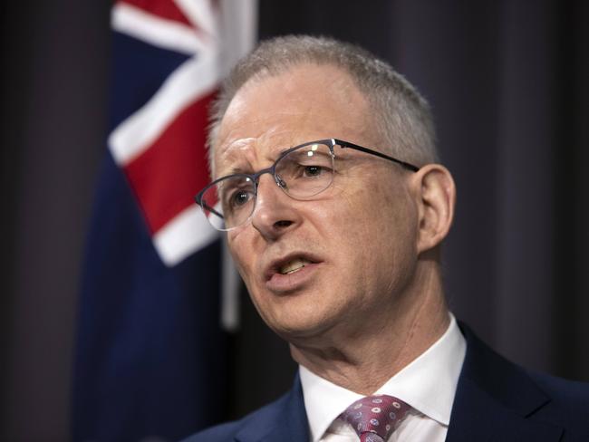 CANBERRA, AUSTRALIA-NCA NewsWire Photos DECEMBER 8 2020. Minister for Communications Paul Fletcher during a press conference in Parliament House, Canberra.Picture: NCA NewsWire / Gary Ramage