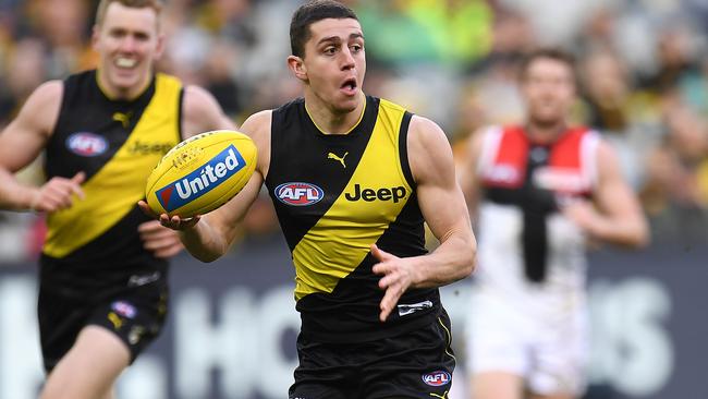 Jason Castagna in action for the Tigers. Picture: AAP Images