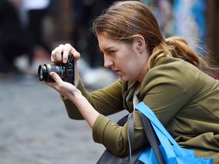 Kate Eichler is all concentration during the Canon Collective workshop. Picture: Josie Hayden