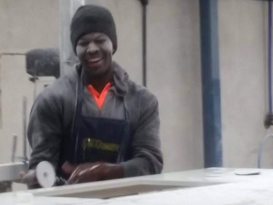 Joshua Suwa worked in stonemasonry for over a decade before his silicosis diagnosis took him out of the industry. Joshua Suwa finds everyday tasks a struggle since he was diagnosed and is unable to work. Photo: Supplied,