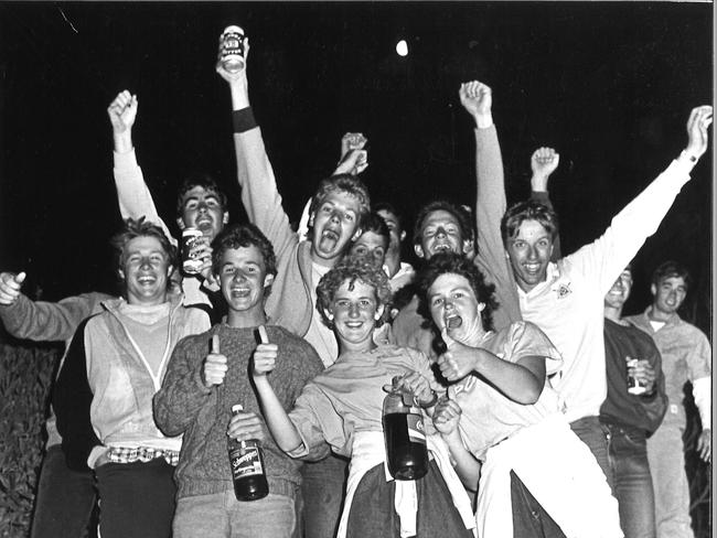 NYE celebrations at the Thirteenth Beach rock concert 1989