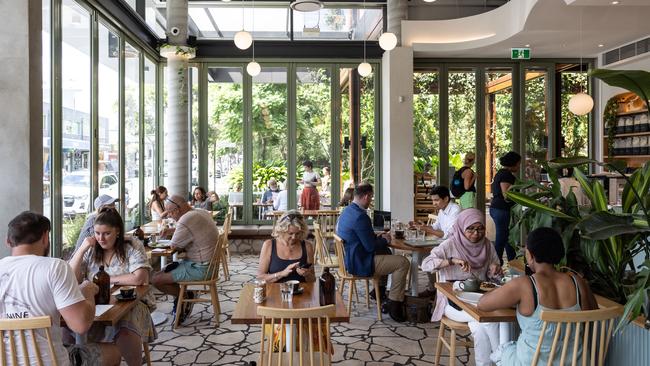 The interior dining area at Picnic Cafe in West End. Picture: David Kelly