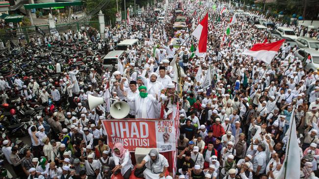 The rally in Jakarta on Friday.