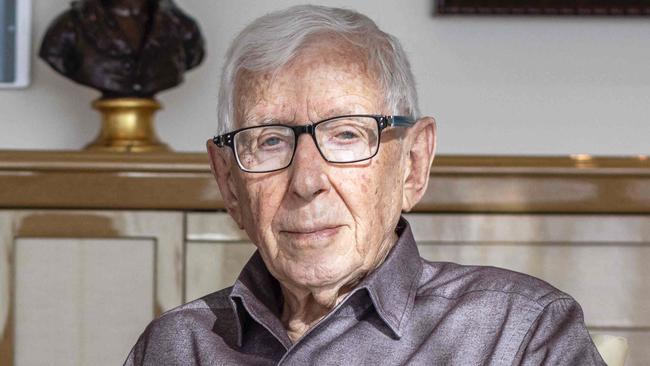 Frank Lowy in his house in Tel Aviv, Israel on Wednesday, May 15,2024. Avishag Shaar-Yashuv for The Australian