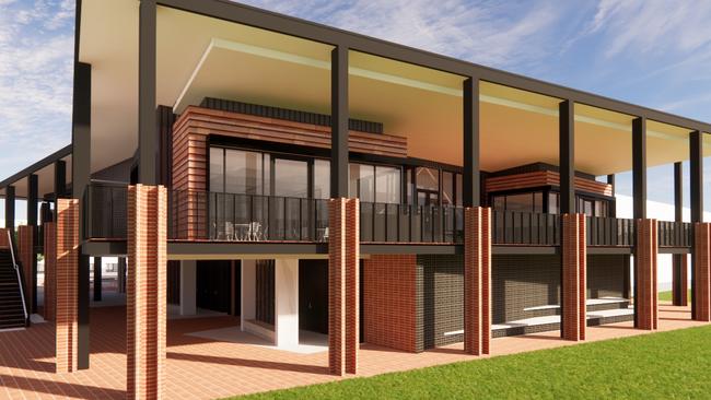 An artist's impression of the new building at St Paul's College, Gilles Plains, sesigned by architects Walter Brooke and Associates and being built by Mossop.