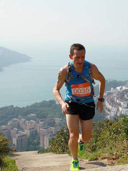 David Gething used the hills around Hong Kong to train and eventually race.