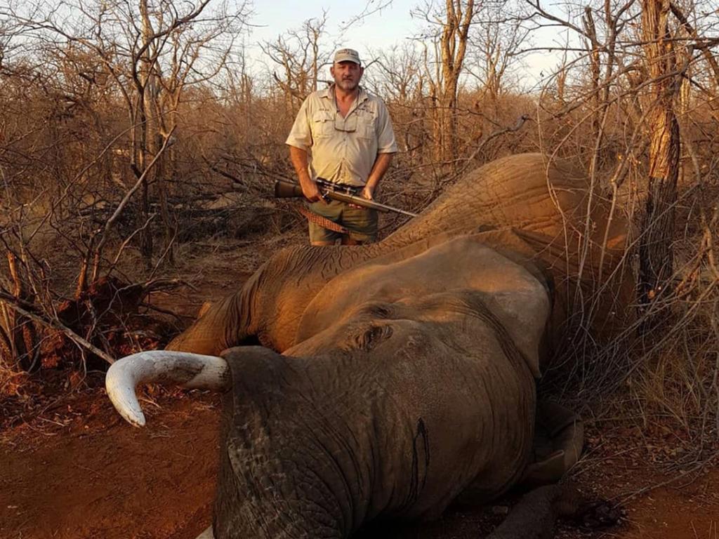 Riaan Naude posing with one of his trophy kills. Picture: Facebook