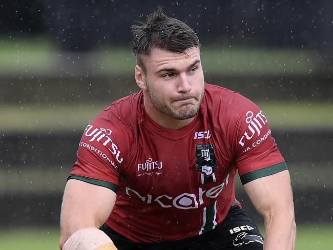 South Sydney Rabbitohs player Angus Crichton can’t wait to take on the Panthers pack.