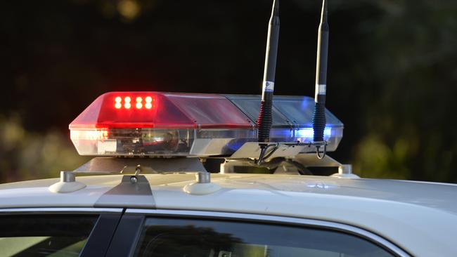 Police lights on the top of a police car, Monday, August 29, 2016.