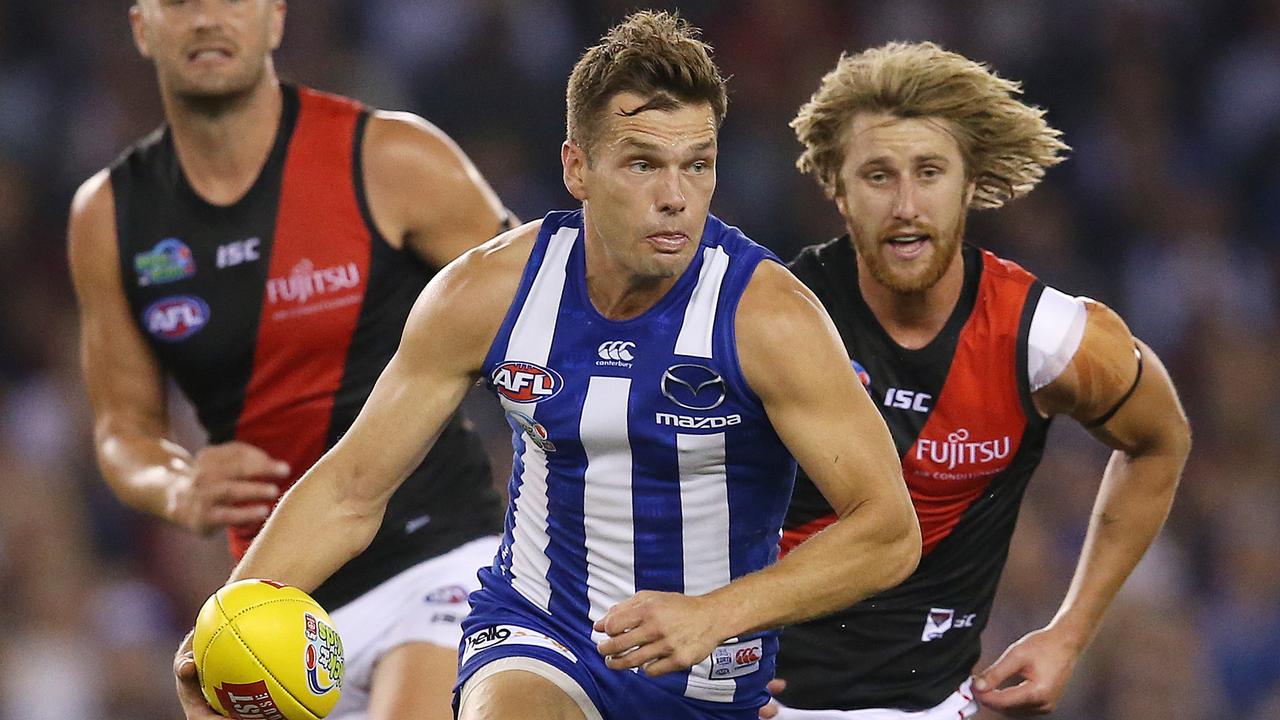 Shaun Higgins wants to stay at North Melbourne. Picture: Michael Klein