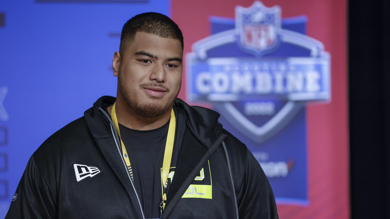 Faalele is a big boy. Photo by Michael Hickey/Getty Images