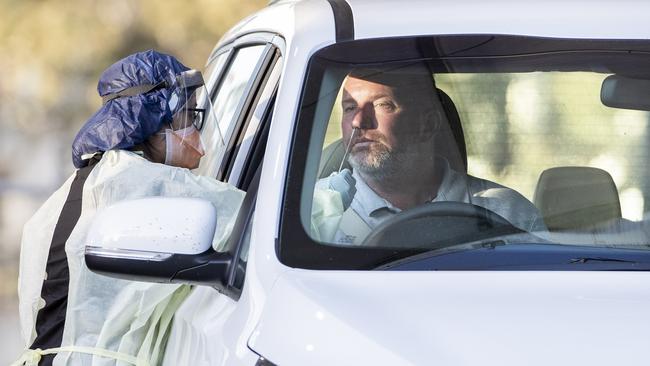 The Mitchell drive through testing site was opened in 2020 during the early stages of the Covid-19 pandemic. Picture: NCA NewsWire