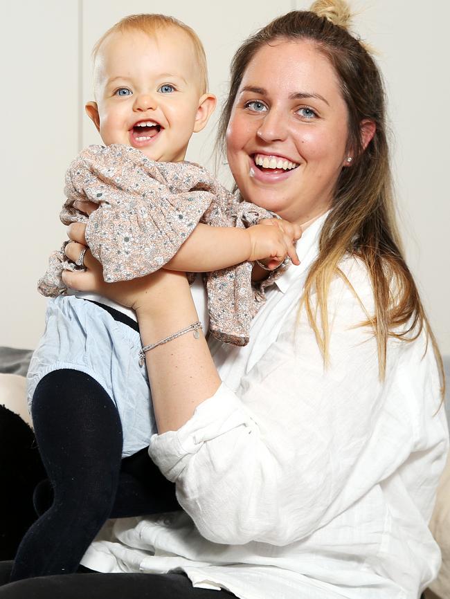 Elysha Ferris, with her 11-month-old daughter Indy, is not happy her gas and electricity bills are rising. Picture: Tim Hunter.