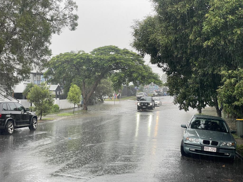 Flooding in East Brisbane. Picture: Shayla Bulloch