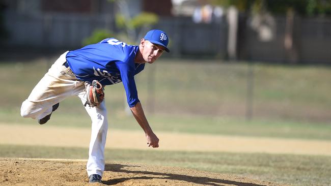 Surfers Paradise pitcher Ben Grant. Picture: John Gass