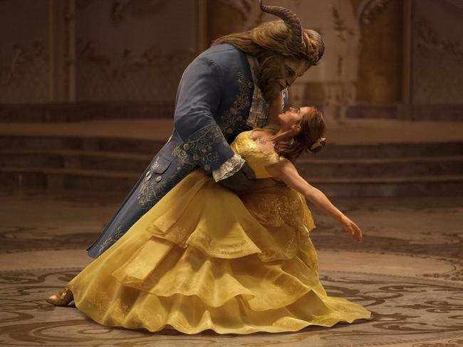 Dan Stevens as The Beast and Emma Watson as Belle in a live-action adaptation of the animated classic "Beauty and the Beast." Picture: Disney via AP