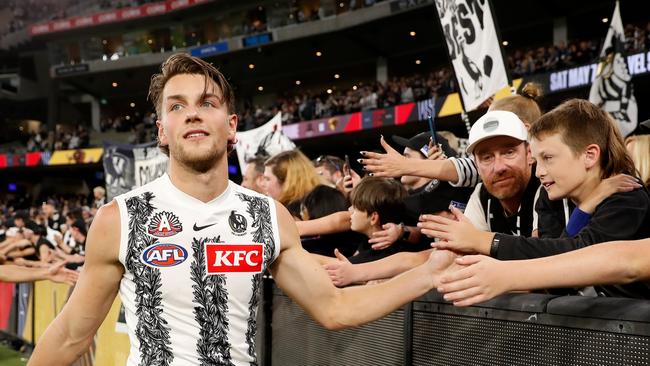 The Pies cheer squad all agreed to having a code of conduct for its members (Photo by Dylan Burns/AFL Photos via Getty Images)