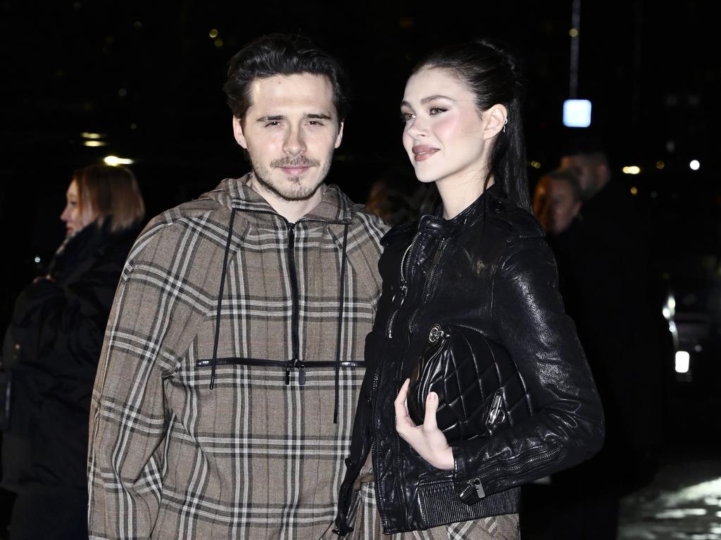 Initially, the spat was said to be over whispers that Brooklyn and Nicola had a problem with Romeo’s new girlfriend, British model and influencer, Kim Turnbull. Picture: Getty Images