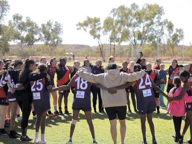 Barkly Australian Football League launched a senior women's competition in 2022. Picture: AFLNT.