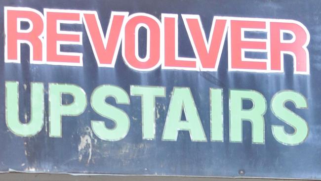 The sign outside Revolver Upstairs nightclub. Picture: Hamish Blair