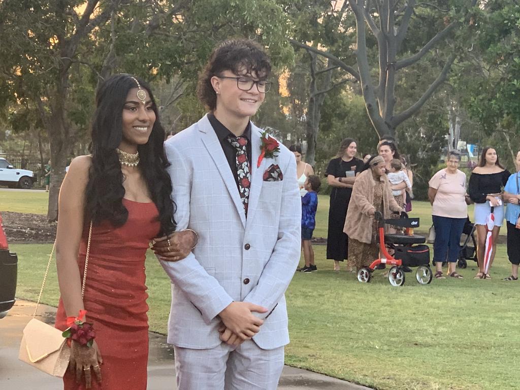 The students arrive at the St James Lutheran College formal.