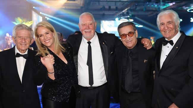 James Frizelle, Rebecca Frizelle, Paul Donovan, Soheil Abedian, John Menzies at the Gold Coast Business Excellence Awards 2024 Gala for Gold Coast at Large. Picture, Portia Large.