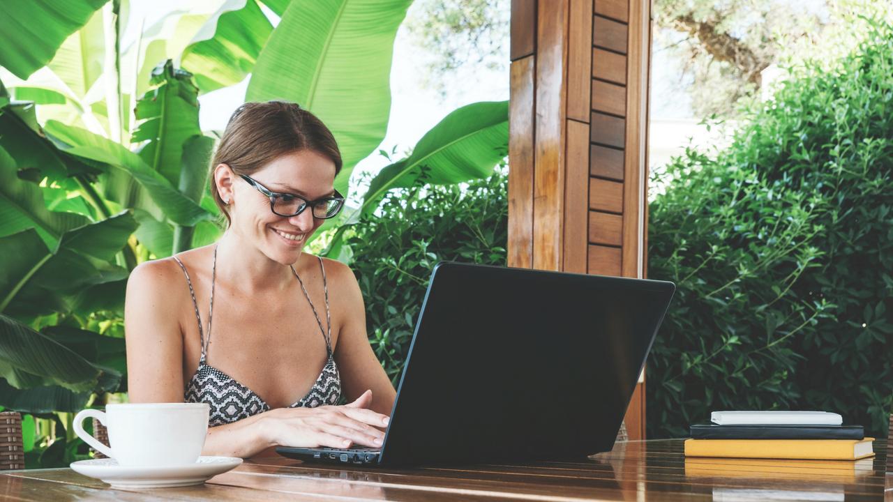 Many Aussie with office jobs want to be able to work from anywhere in the world. Picture: iStock