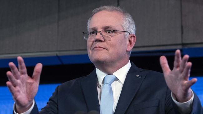 Prime Minister Scott Morrison said stage one of the tax cuts, which came into effect in 2018-19, had already helped boost “aggregate demand”. Picture: NCA NewsWire/Gary Ramage