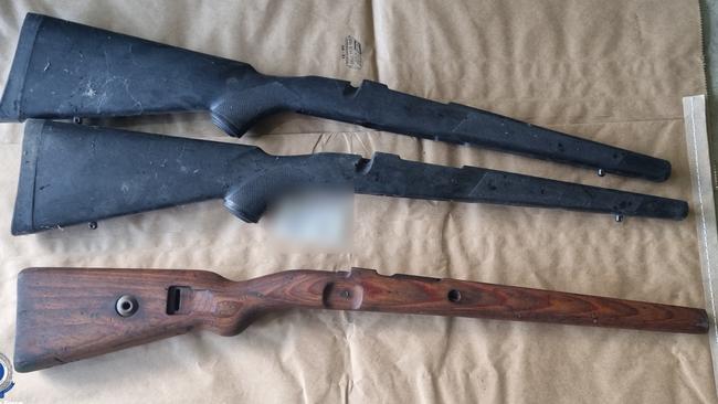 Operation Athena saw more than 500 guns seized during a busy week for the Australian Border Force, NSW Police and other state authorities. Picture: NSW Police