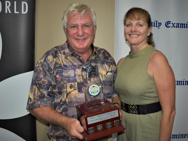 Holly Butcher Memorial Volunteer of the Year Tim Ryan with wife Nicky at the 2020 Clarence Valley Sports Awards at Grafton District Services Club on Saturday, 14th November, 2020. Photo Bill North / The Daily Examiner