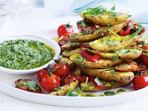 Bring-a-plate salads: Chargrilled potato salad.