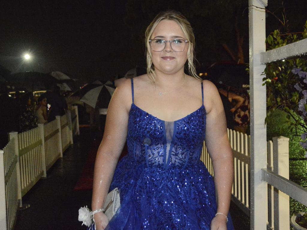 Georgia Kussrow at Wilsonton State High School formal at Clifford Park Racecourse, Wednesday, November 13, 2024. Picture: Tom Gillespie